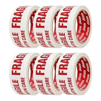 Fragile Handle with Care Tape 48mm / 2" Width, pack of 20pcs
