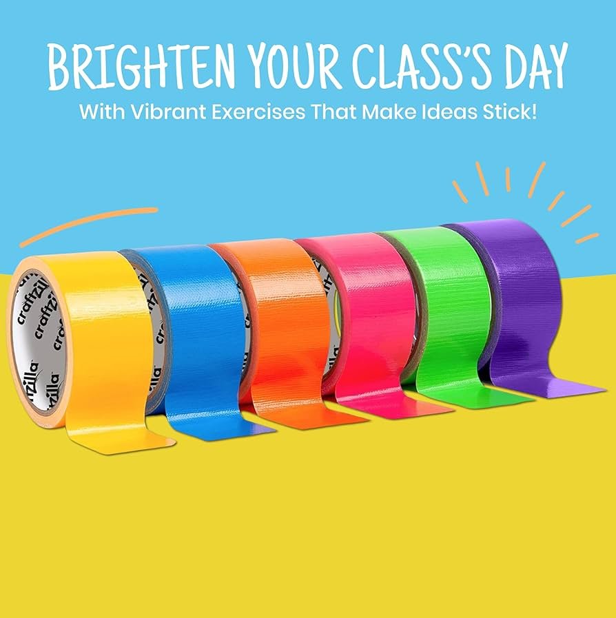 Colored Duct Tapes (pack of 12) in 2 inch