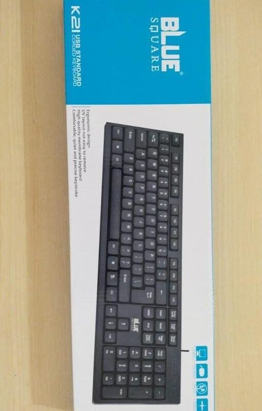 Blue square keyboard USB K21