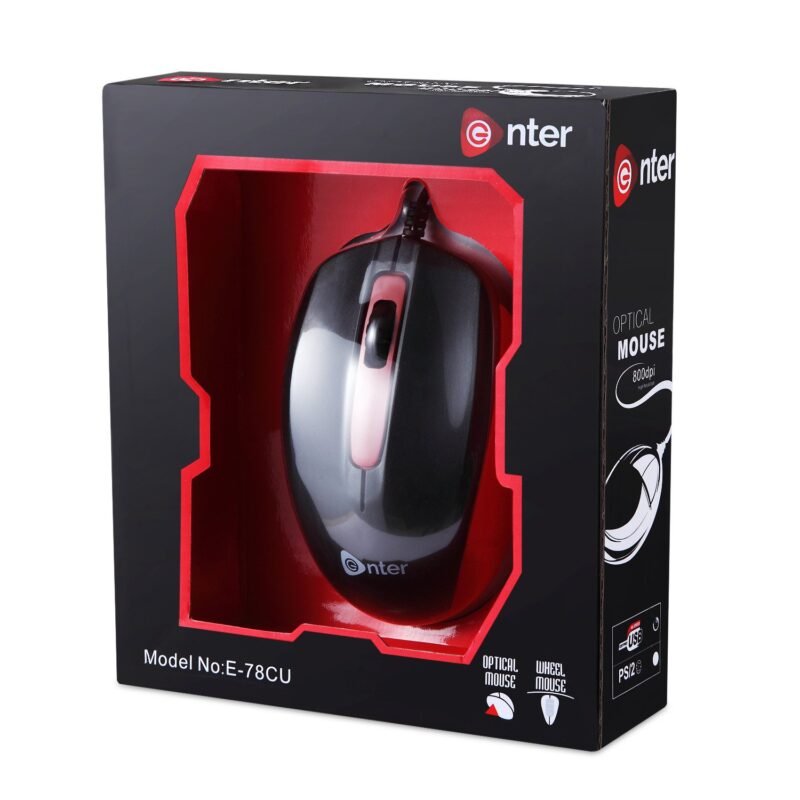 Enter optical mouse E 78 cu