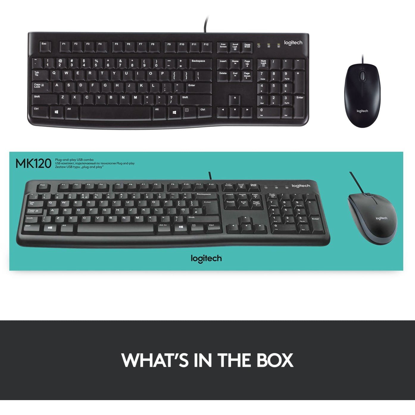 Logitech MK 120 Keyboard ( combo pack)