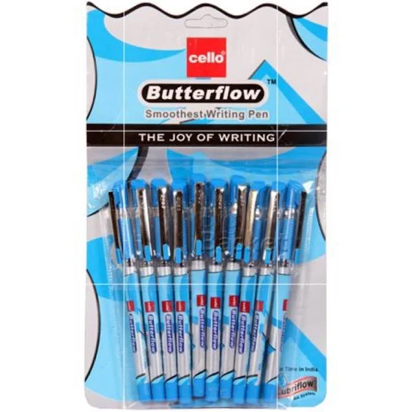 Butterflow Blue pen ,Set of 10 - Image 3