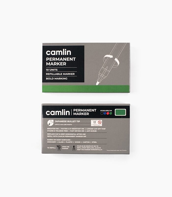 Camlin Bold permanent Green marker