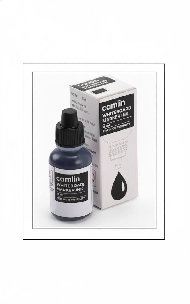 Camlin Whiteboard Marker Ink Black,100ml - Mumbai Online Stationery