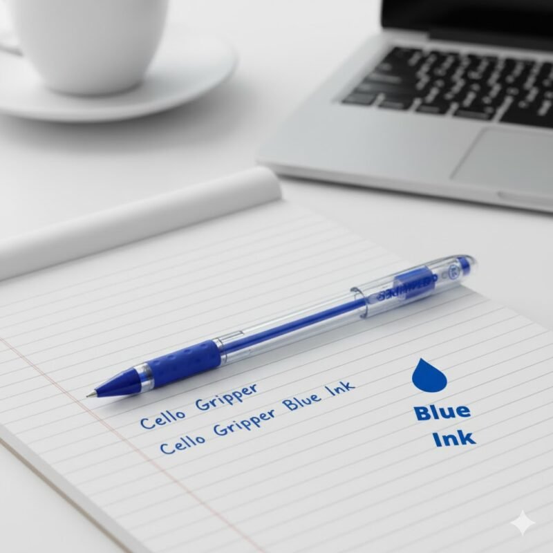 Cello Gripper Pen Blue, 10pec - Image 3