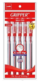 Cello Gripper Pen Red 10pcs - Image 4