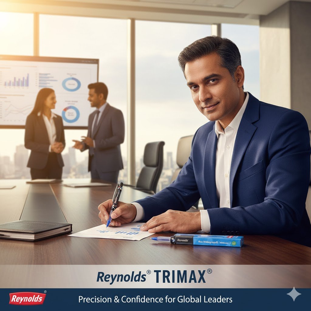 Reynolds Trimax Gel Pen Pack Of 5 (Red) - Image 2