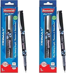 Reynolds Trimax Black pen set of 10 - Image 8