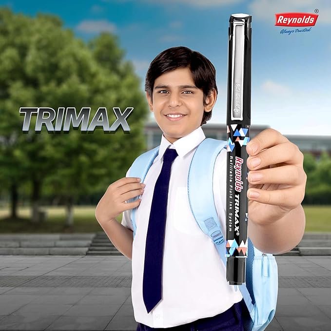 Reynolds Trimax Black pen set of 10 - Image 7