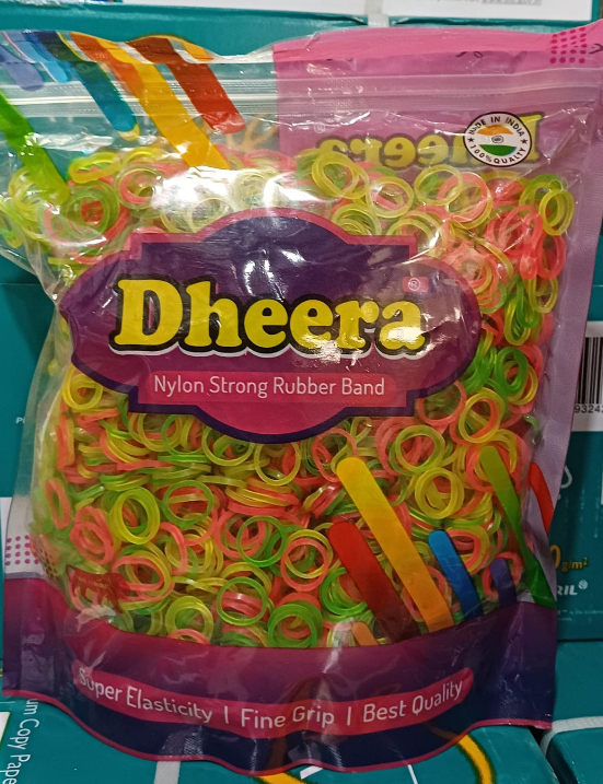 Dheera Rubber Band 475g code-108, Size 0.5 inch/ 2 pack