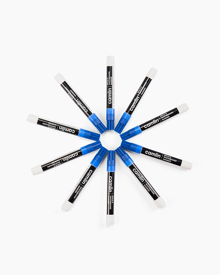 Camlin whiteboard marker Blue, pack of 10pcs