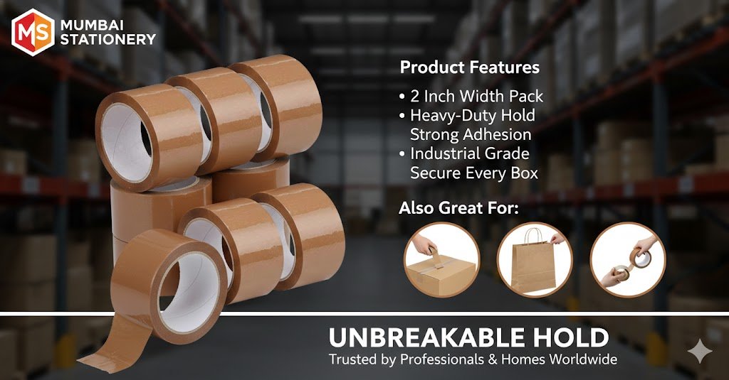 Cello Tape Brown 2inch,pack of 6 pcs - Image 4