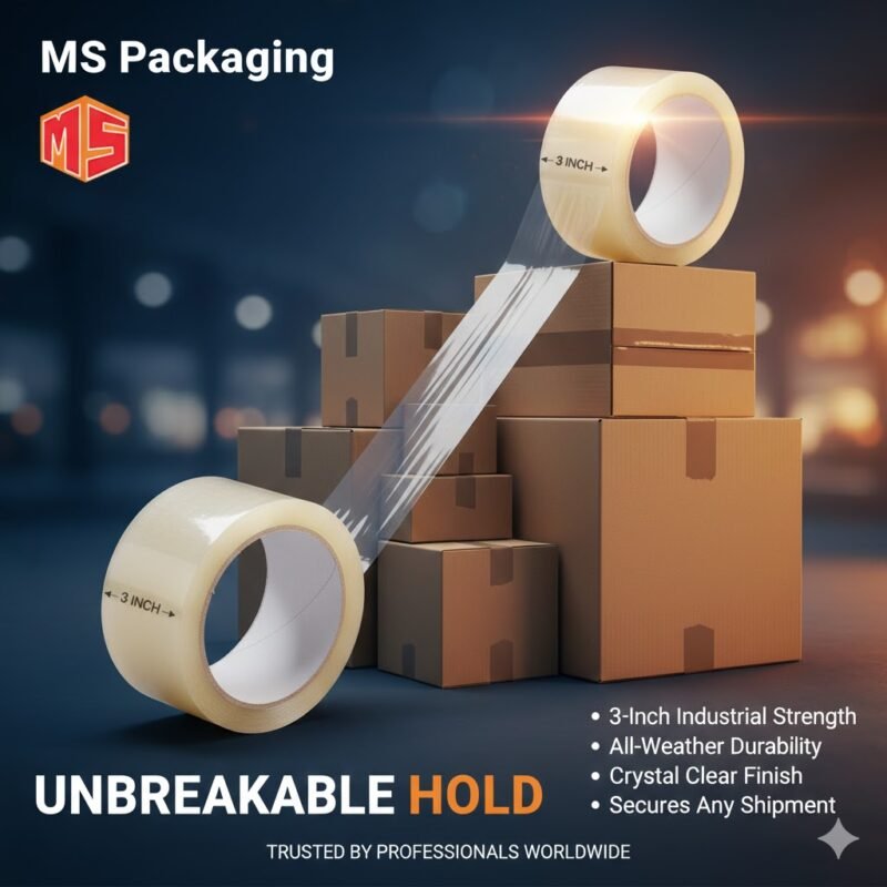 Cello Bopp tape Transparent 3inch in 4 pcs