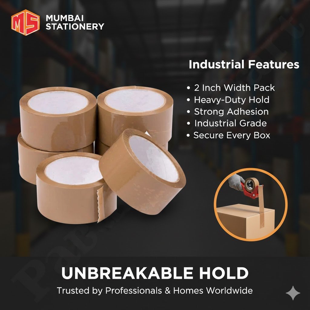 Cello Tape Brown 2inch,pack of 6 pcs