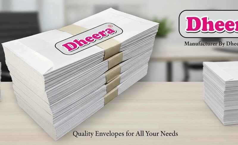 White Envelope 9.5X4.5,(100 gsm ),1000 Pcs