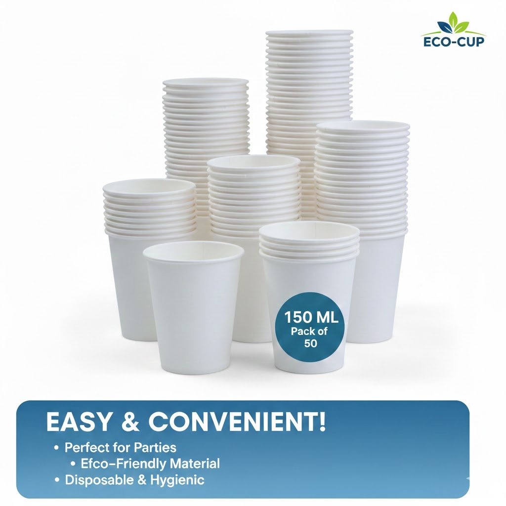 Paper cup 150ml(pack of 50)