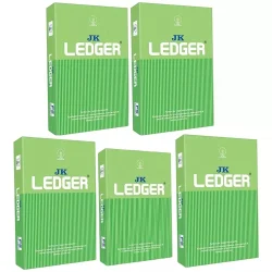 JK ledger paper Green 70Gsm pack-5