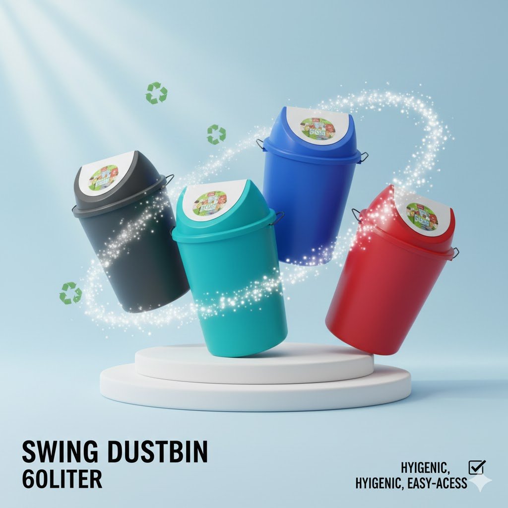 Swing Dustbin-60Liter(single)