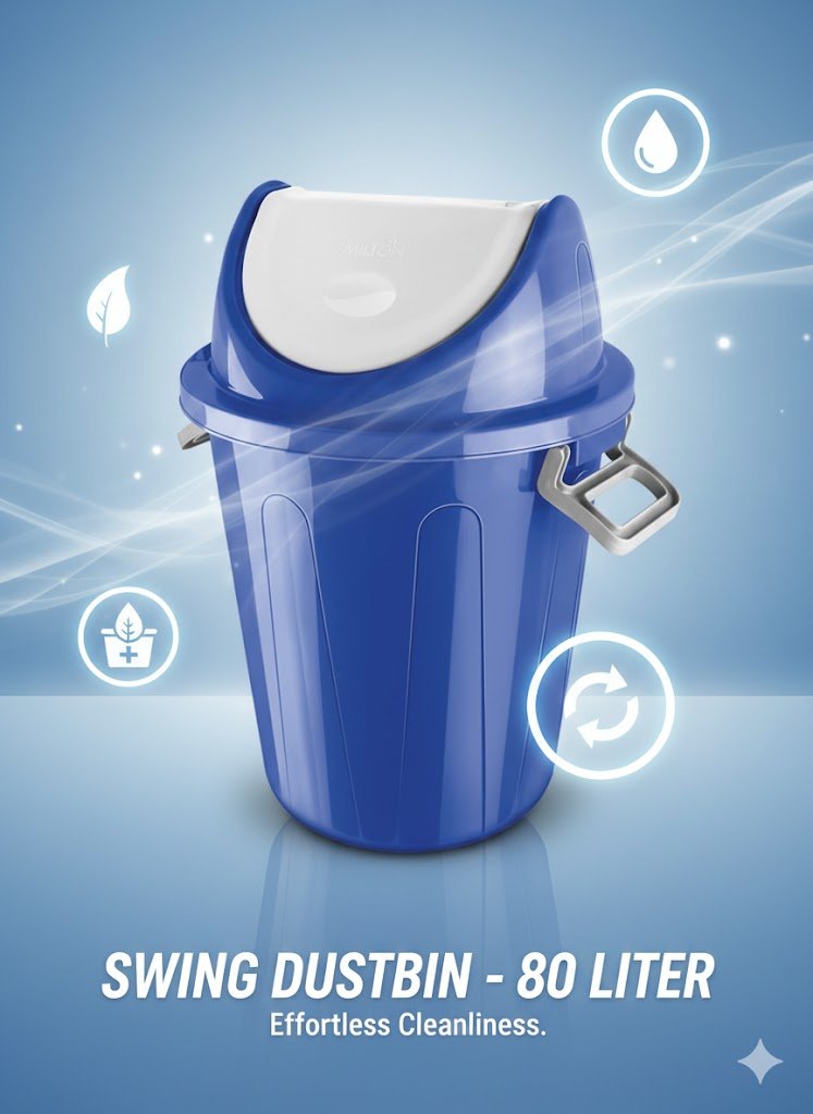 Swing Dustbin-80Liter