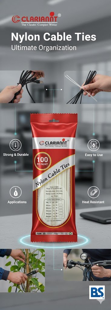 Clariannt cable Ties, 300x3.6,100 pcs - Image 3