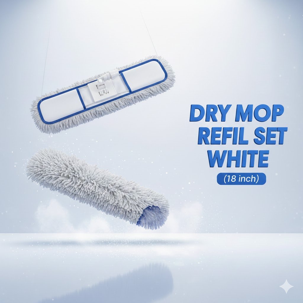 Dry Mop Rill Set White(18 Inch)