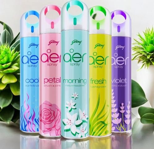 Godrej Aer Spray – (220 ml) Room Freshener Spray(Set of 5)
