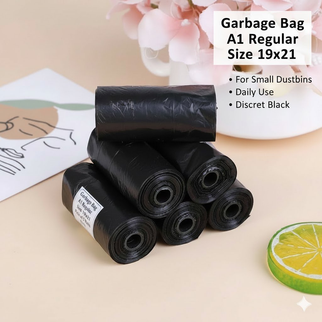 Garbage Bag A1 Regular(19x21),pack of-5