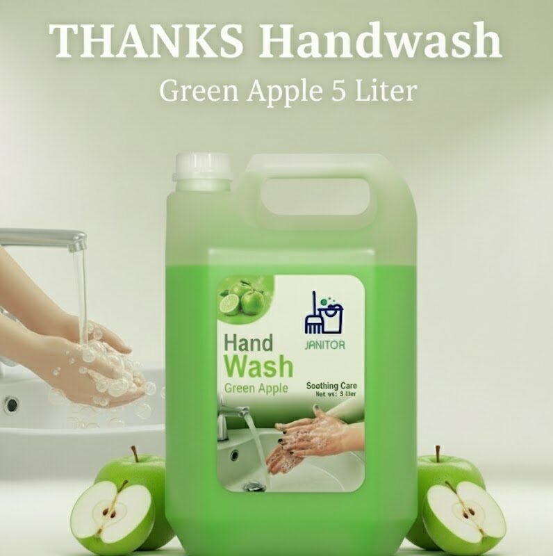 Thanks Handwash Green Apple- 5liter