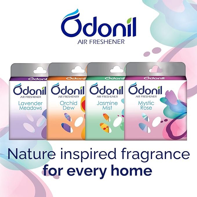 Odonil Bathroom Air Freshener Blocks Mixed Fragrances-192g (pack of 4)