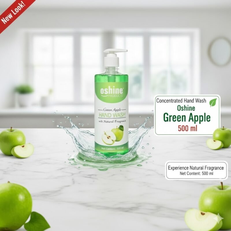 Oshine Handwash 500ml,Green Apple