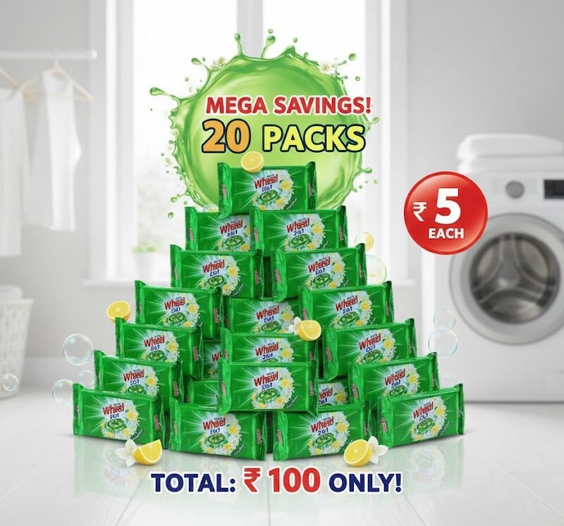 Active Wheel Bar small Soap (pack of 20)