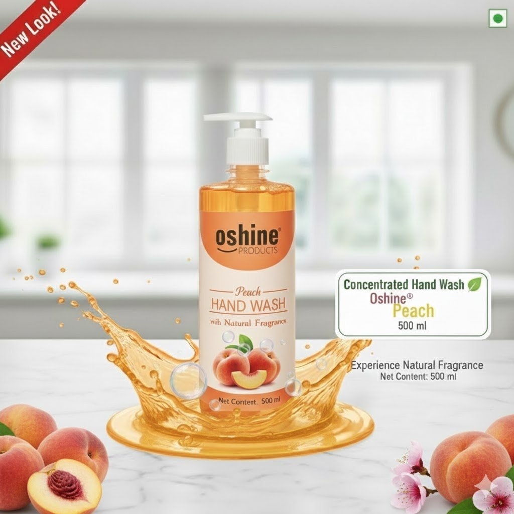 Oshine Handwash 500ml,Peach