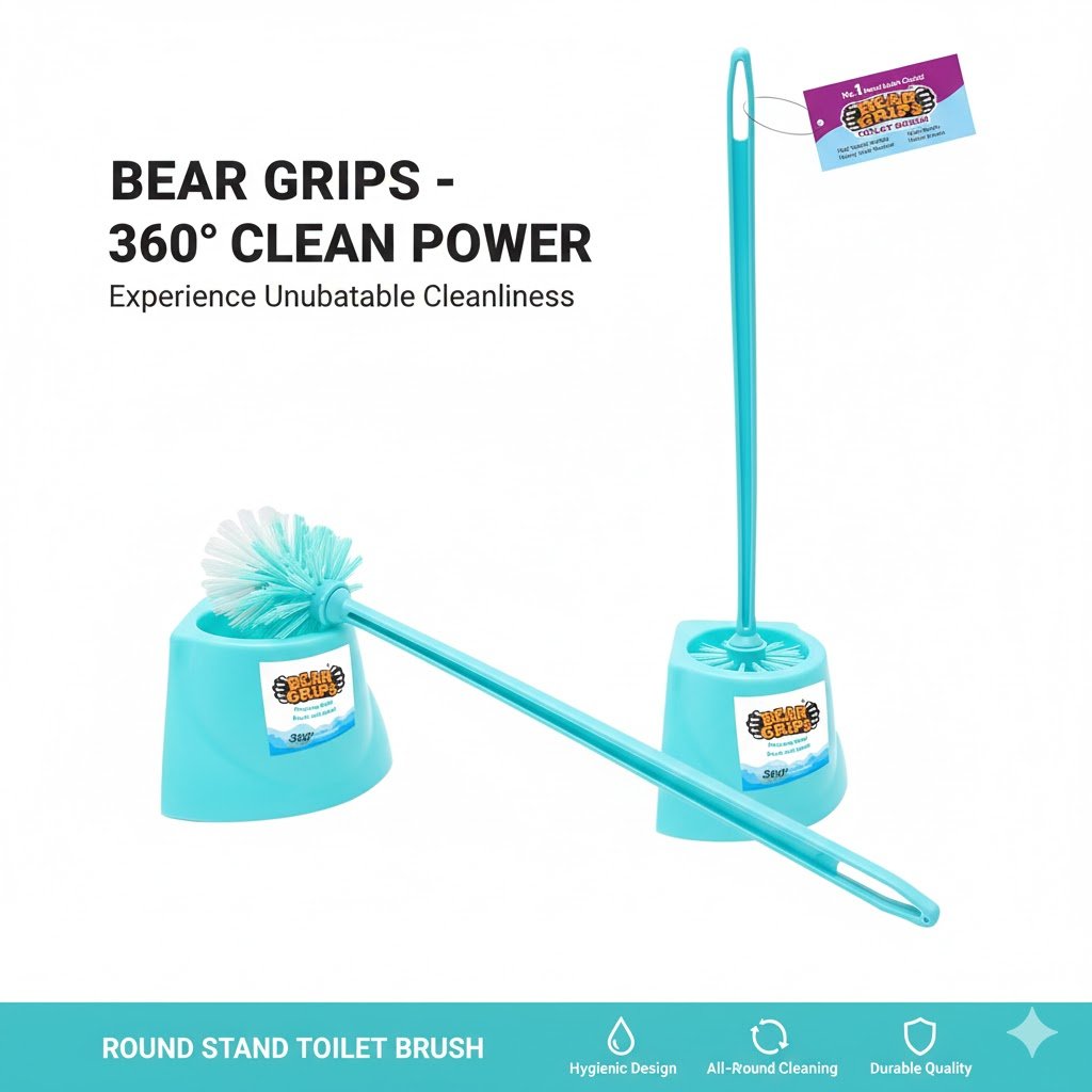 Toilet Brush Round Stand