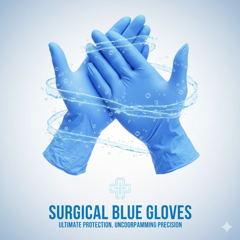 Blue Gloves Surgical
