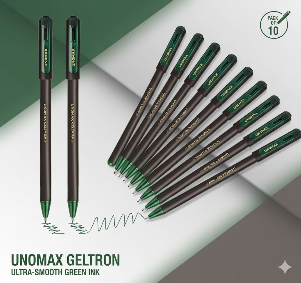 unomax green pen(pack of 10)