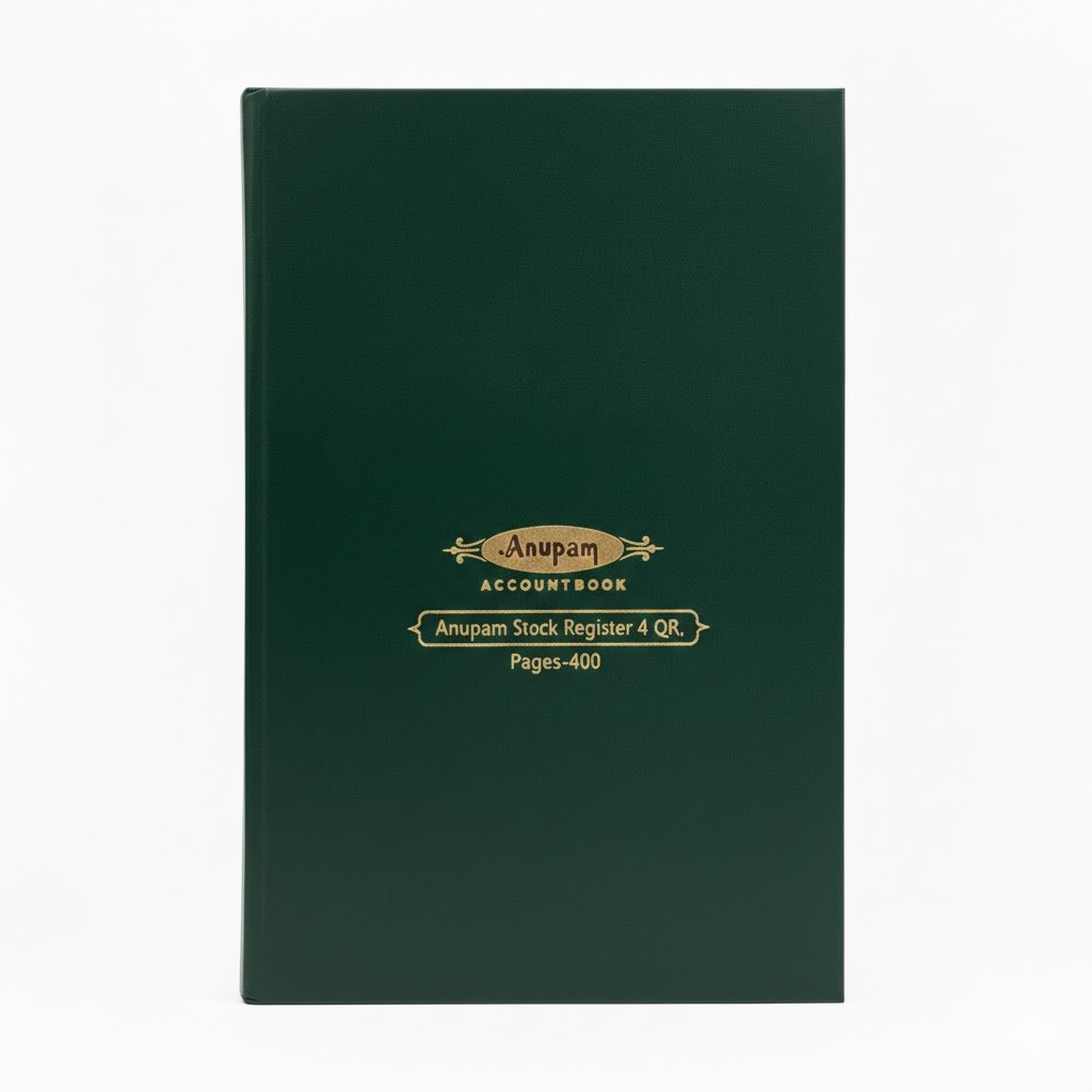 Anupam Stock Register 4 QR, Pages-400
