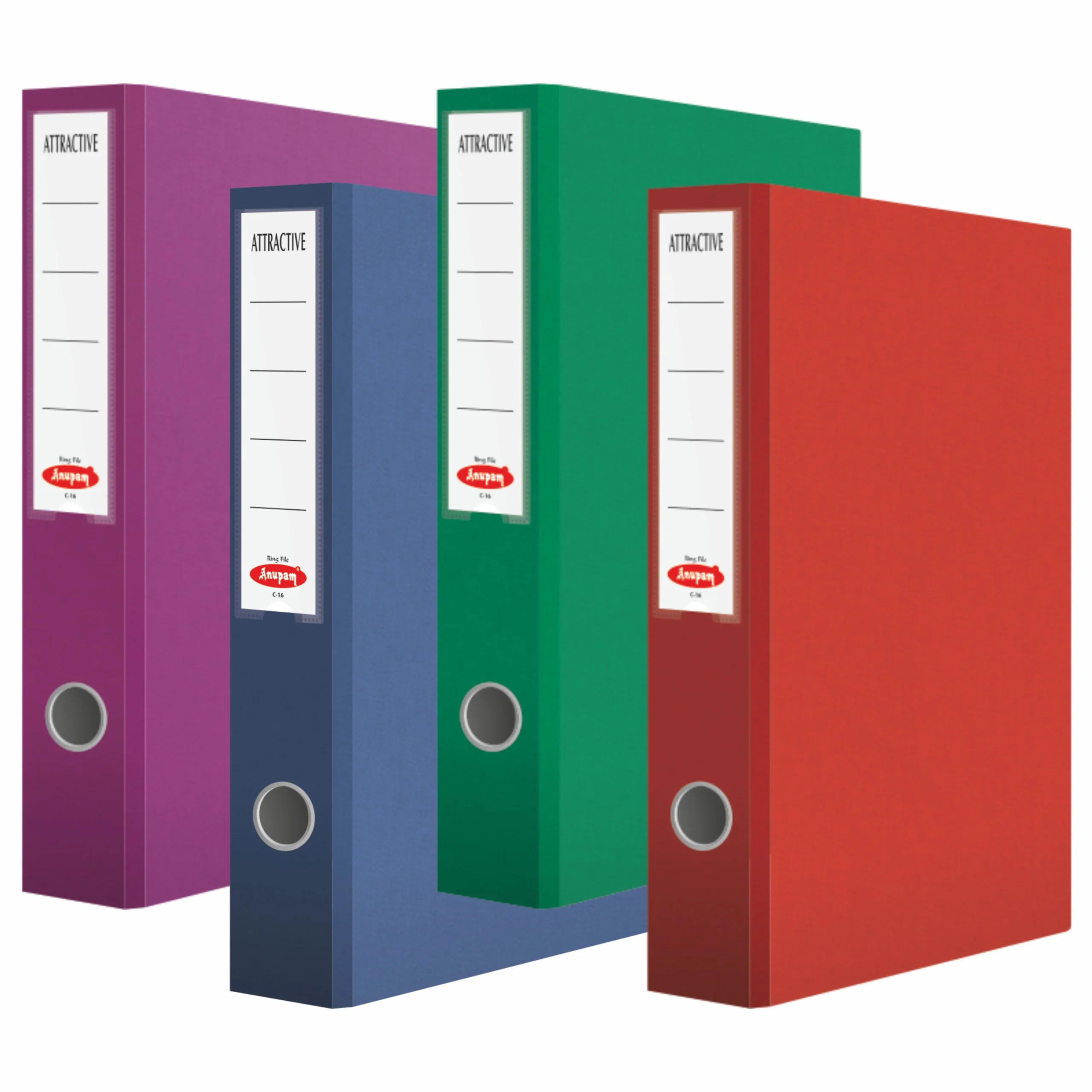 Anupam Attractive Ring File N1-(Pack of 4)