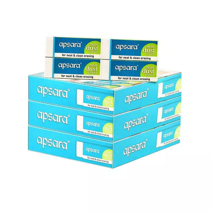 Apsara Non Dust Jumbo Erasers Big-Pack of 20
