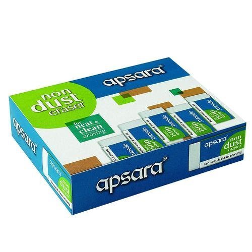 Apsara Non Duster Eraser small(pack of 20pcs)