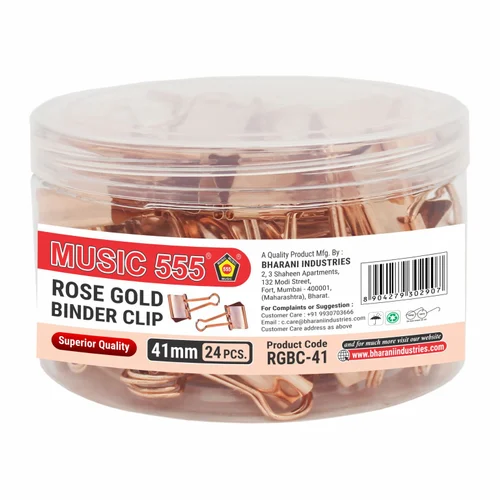 Music 555 Rose Gold Binder Size-41mm
