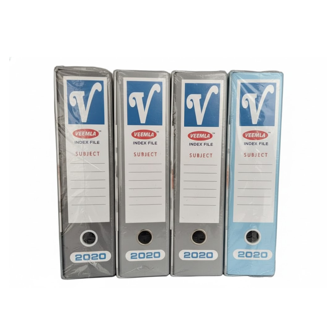 Veemla Index File code-2020,(pack of 4 pcs)