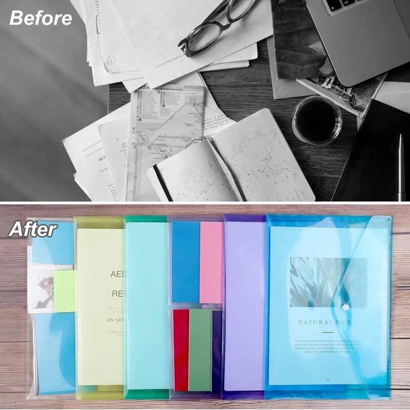 Paper Fileconvert Plastic Plastic File Folder for Document-(pack of 5) - Mumbai Online Stationery