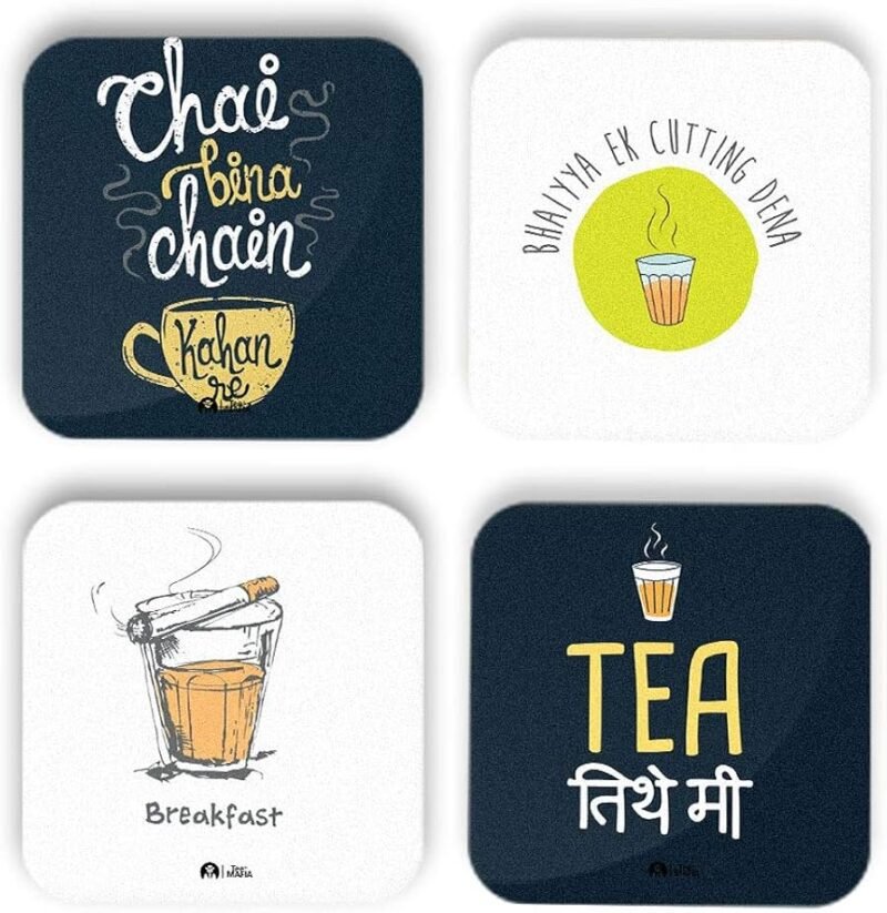 Text Tea Coaster Tea Coaster Printing (Bulk orders only) - Mumbai Online Stationery