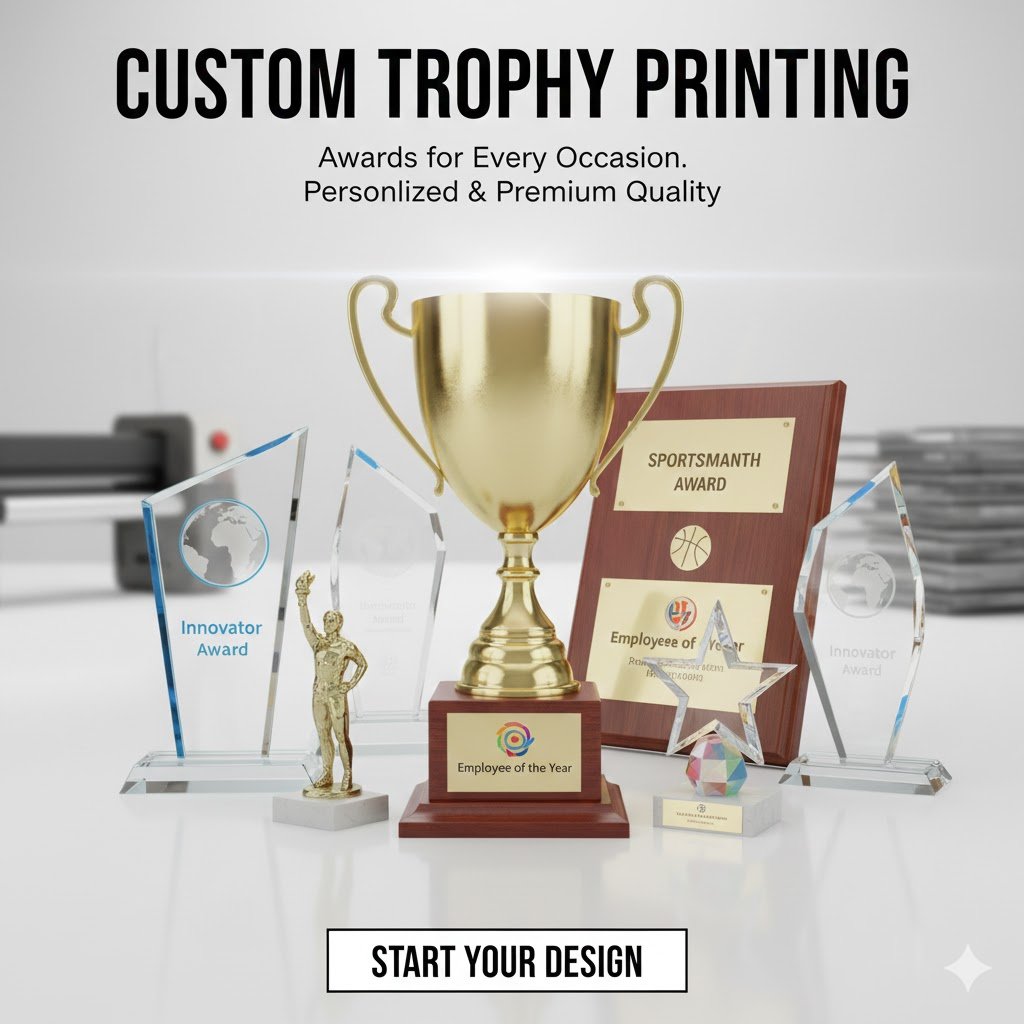 Trophy Printing,(Bulk orders only)