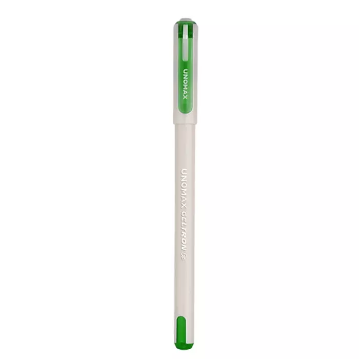 Unomax gel Green pen (pack of 10)
