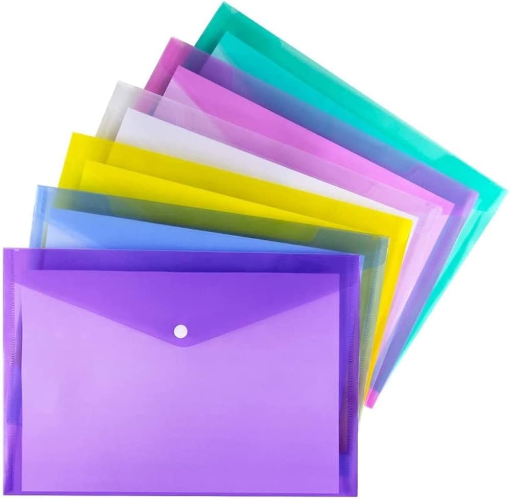 Envelope Document transparent File folder-(pack of 4)