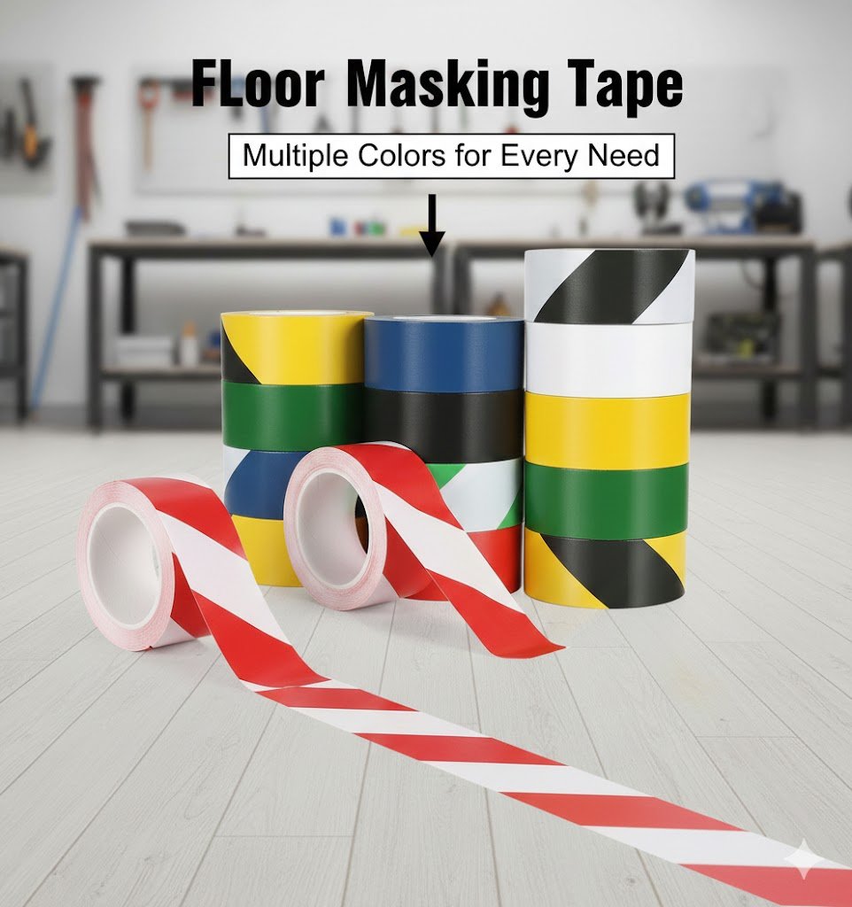 Floor masking tape in colors