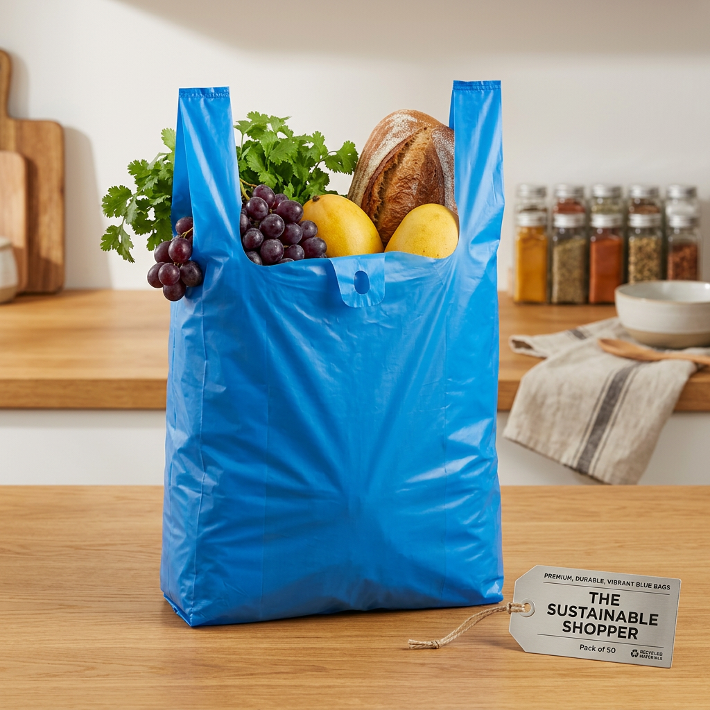 Blue Bag Plastic 27x30, (pack of 50pcs) - Image 2