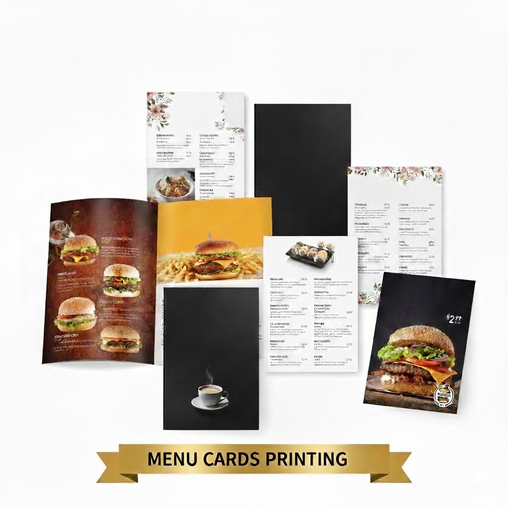 Menu Cards Printing,(Bulk orders only)