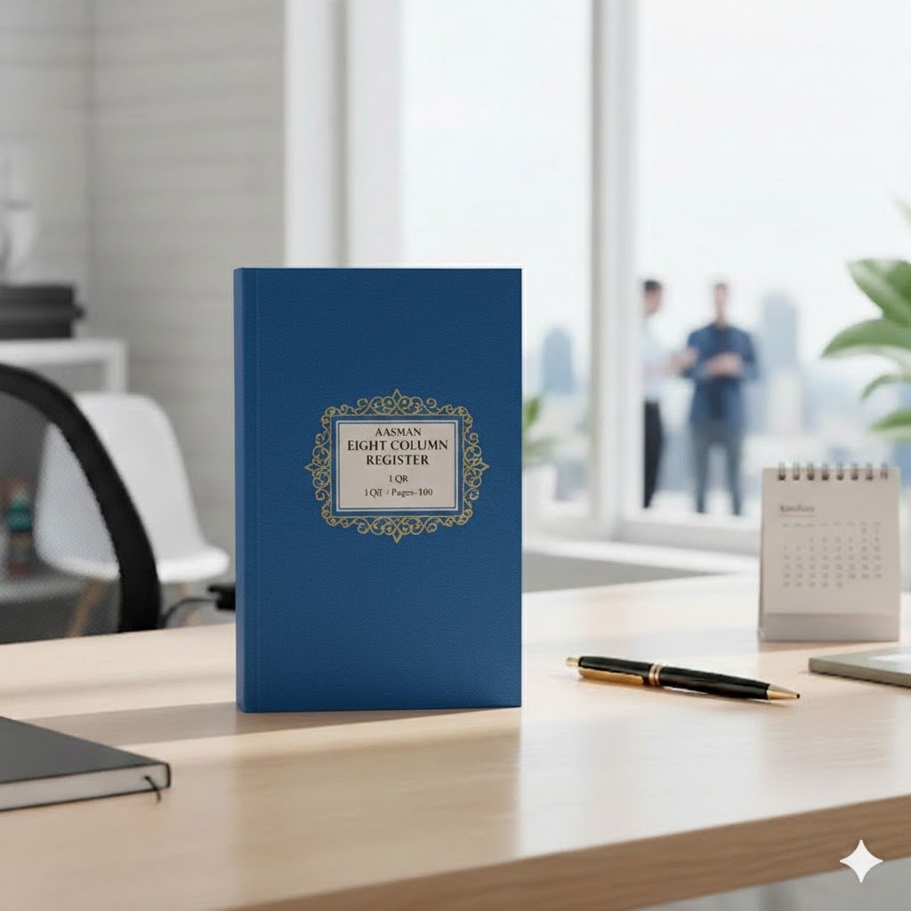 Aasman Eight Colum Register 1 QR, Pages-100
